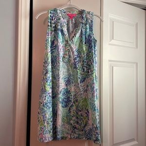 Lilly Pulitzer Essie pastel sleeveless dress size L